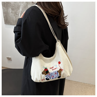 Bolso Tote Retro de Gran Capacidad para Mujer - Bolsa Casual de Hombro - Image 29