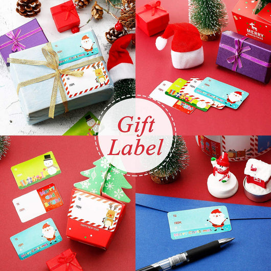 Rollo de Stickers Navideños - Serie Decoración y Regalos - Image 3