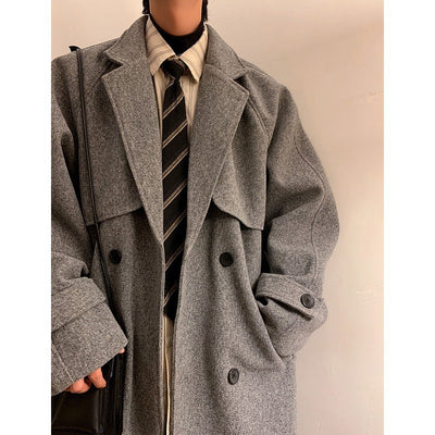 Abrigo de Lana para Hombre con Acolchado Premium - Largo Elegante - Image 4