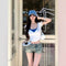 Blusa Ajustada Elegante de Manga Corta - Diseño Seductor y Moderno