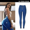 Pantalones de Buzo Denim con Diseño Cadera Melocotón