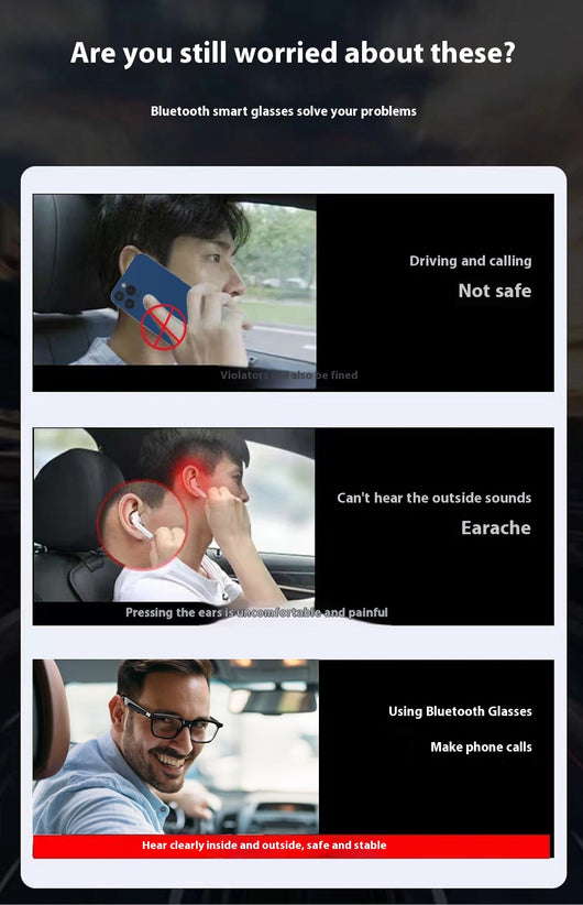 Gafas de Sol Inteligentes Bluetooth con Llamadas y Música - Image 8