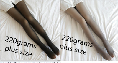 Leggings Térmicos Translúcidos Talla Grande con Forro Polar para Invierno - Image 18