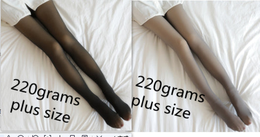 Leggings Térmicos Translúcidos Talla Grande con Forro Polar para Invierno - Image 18