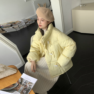 Chaqueta Acolchada Estilo Coreano con Cuello Alto para Mujer - Image 3