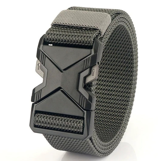Cinturón Táctico Automático de Tela PP para Hombre sin Hebilla Tradicional - Image 4