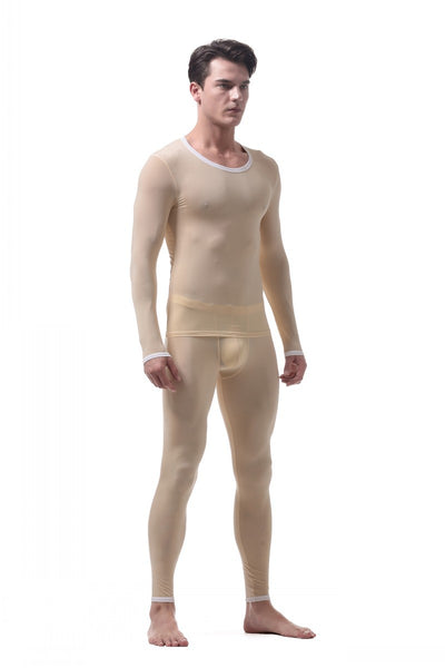Conjunto de Ropa Térmica de Seda Helada para Hombre - Image 23
