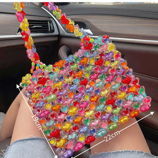 Bolso Beaded con Contraste de Colores Vibrantes - Image 3