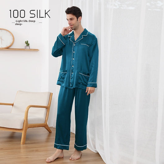 Pijama de Seda Mulberry 22M para Hombre - Comfort Premium - Image 5