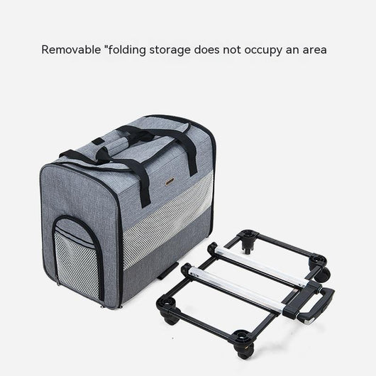 Carrito Transportador Plegable para Mascotas con Bolsa Desmontable - Image 11