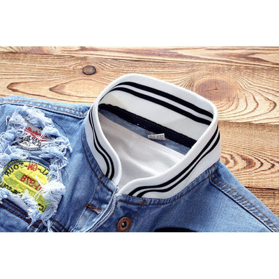 Chaqueta Vaquera Japonesa Estilo Trendy para Hombre - Image 6