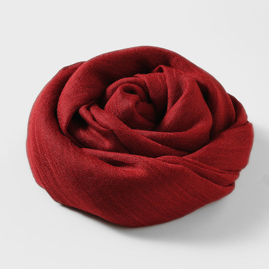 Pañuelo Artístico de Algodón y Lino - Colores Sólidos Elegantes - Image 34