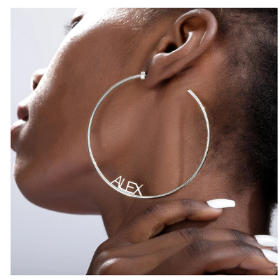 Aretes de Aro Personalizados en Acero Inoxidable con Iniciales - Image 8