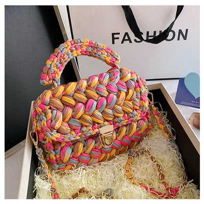 Bolsa Mensajera Tejida a Mano - Diseño Artesanal Crochet - Image 13