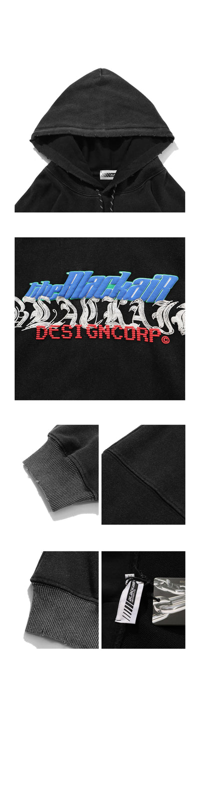 Sudadera con Capucha Estilo Distressed y Bolsillos Laterales para Hombre - Image 11