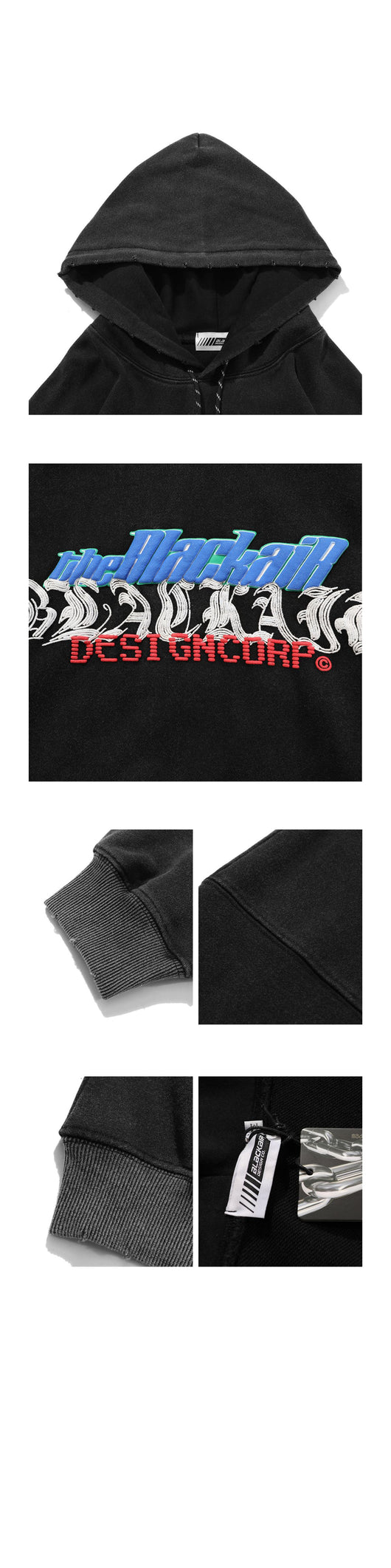 Sudadera con Capucha Estilo Distressed y Bolsillos Laterales para Hombre - Image 11