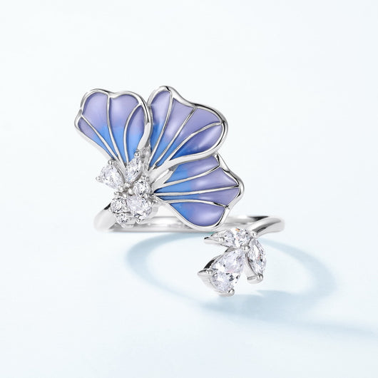 Anillo de Pétalos con Efecto Degradado Aceitoso - Image 7