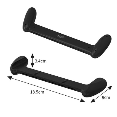 White game console grip for Switch OLED host, featuring ergonomic handles and multiple card storage slots. - Image 2