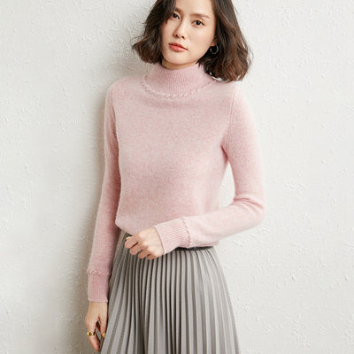 Suéter de Cachemira Cuello Alto Mujer - Diseño Suelto y Elegante para Otoño e Invierno - Image 7