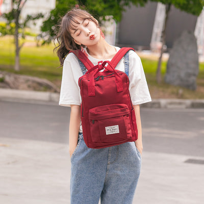 Mochila Universitaria de Gran Capacidad - Diseño Liso para Estudiantes - Image 3