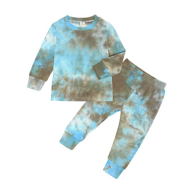 Traje de Baño Tie-Dye con Tira Lateral para Niños y Niñas - Image 3