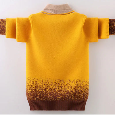 Suéter Pullover Infantil de Algodón con Cuello Tipo Fold - Image 13