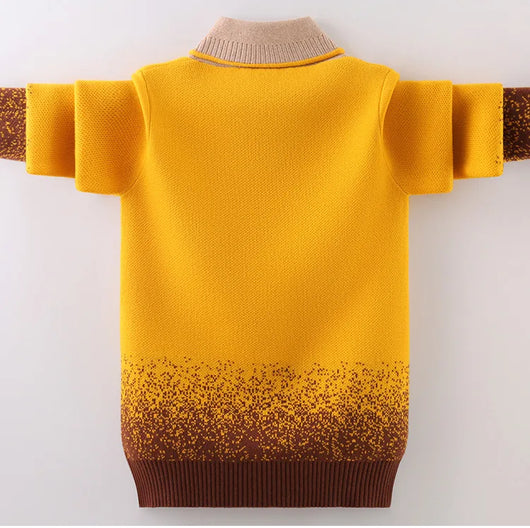 Suéter Pullover Infantil de Algodón con Cuello Tipo Fold - Image 13