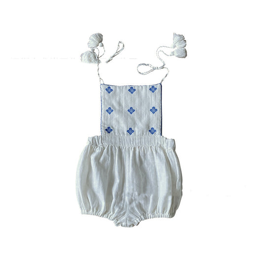 Pantalones Cortos de Algodón con Tirantes Bordados - Image 11