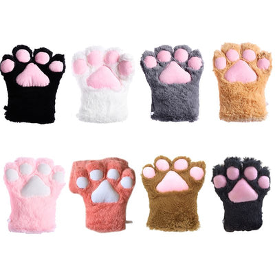 Guantes de Patas de Gato Kawaii para Cosplay y Actuaciones