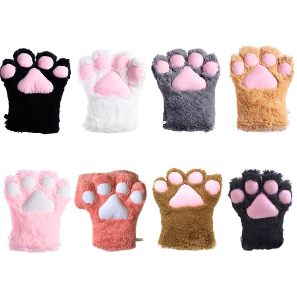 Guantes de Patas de Gato Kawaii para Cosplay y Actuaciones