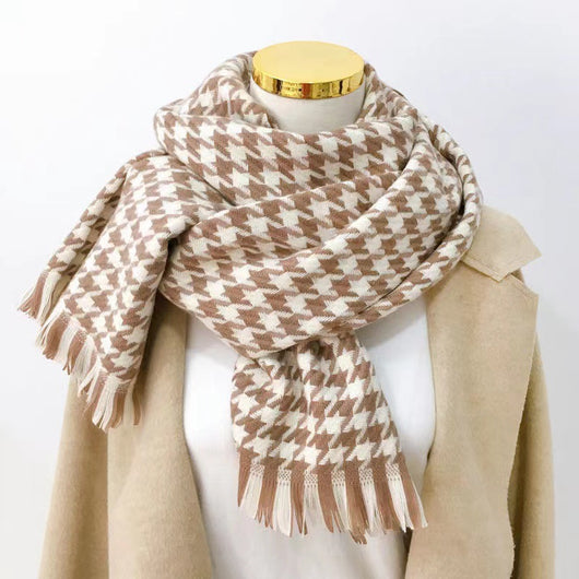 Bufanda Reversible de Lana Gruesa para Otoño e Invierno - Image 21