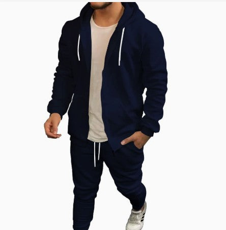 Cardigan con Capucha Casual de Color Sólido para Hombre - Image 17
