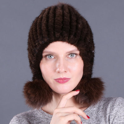Gorro Cálido de Piel Sintética para Mujer - Image 10