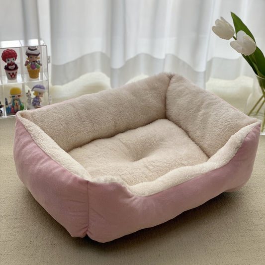 Cama Cuadrada Térmica para Gatos - Nido Acogedor Invierno