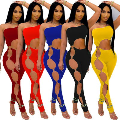 Traje de Baño Enterizo Sexy con Detalles Rotos - Image 9