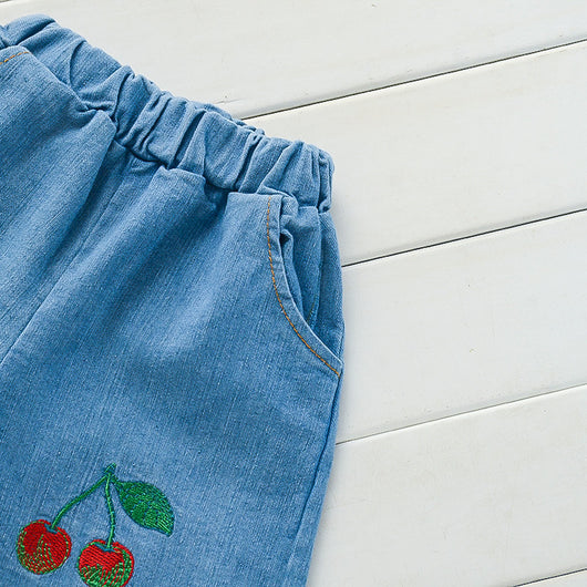 Conjunto Infantil de Dos Piezas con Estampado de Frutas - Camiseta de Manga Corta - Image 9