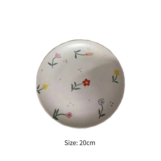 Plato Postre Floral Pintado a Mano - Diseño Frutal Mate - Image 6