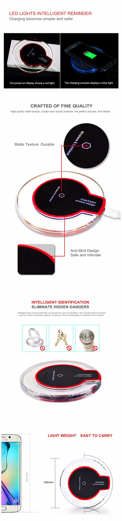 Cargador Inalámbrico Rápido Compatible con Samsung S8 y S8 Plus - Image 12