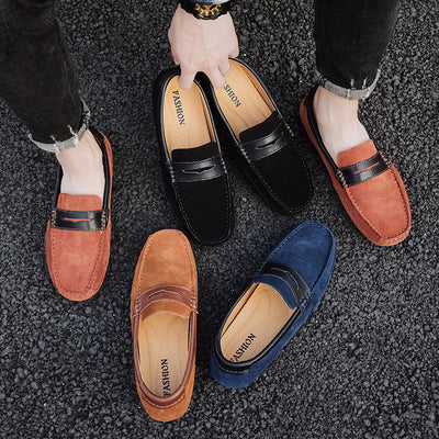 Mocasín de Cuero con Detalles en Contraste - Zapatos Versátiles para Hombre - Image 2