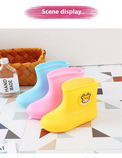 Botas de Lluvia Infantiles Cortas Antideslizantes Impermeables - Image 28