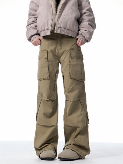 Pantalones Cargo Retro Sueltos con Múltiples Bolsillos - Image 18