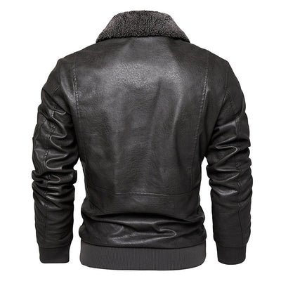 Chaqueta de Cuero Slim Fit para Hombre - Estilo Casual Moderno - Image 5