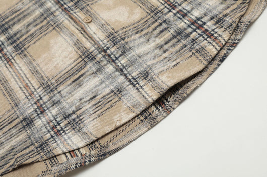 Camisa Cuadros Estilo Retro Americano con Estampado Vintage - Image 11