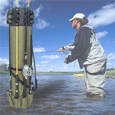 Bolsa Cilíndrica para Caña de Pescar y Equipo de Pesca