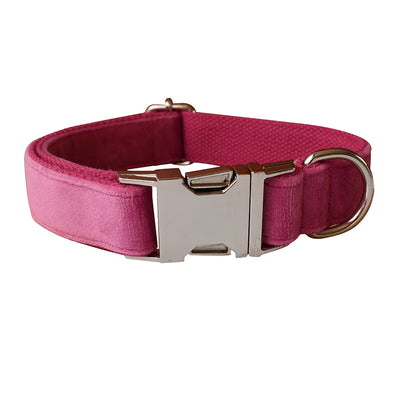 Collar de Cuerda para Perro Terciopelo Rojo Rosa - Image 23