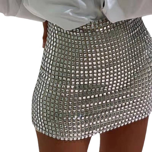 Falda Ajustada con Lentejuelas y Malla para Mujer - Diseño Moderno y Sensual - Image 13