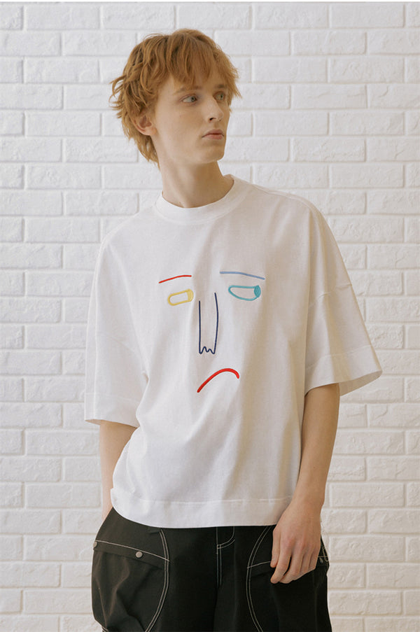 Playera de Pareja Estilo Anime - Diseño Bordado Casual Unisex