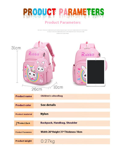 Mochila Escolar Infantil con Protección de Columna y Monedero de Dibujos Animados - Image 25