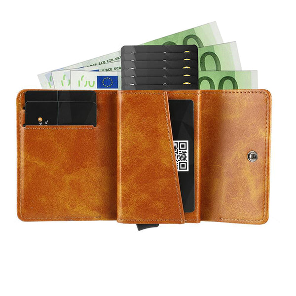 Cartera Retro Tipo Trifold para Hombre - Estilo Vintage Moderno