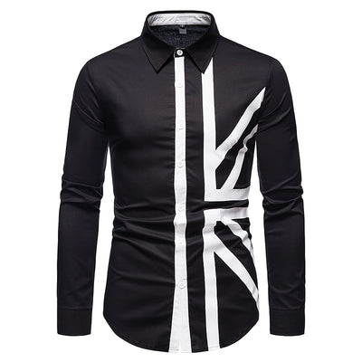 Camisa Vaquera Occidental Manga Larga con Costuras de Diseño para Hombre - Image 11